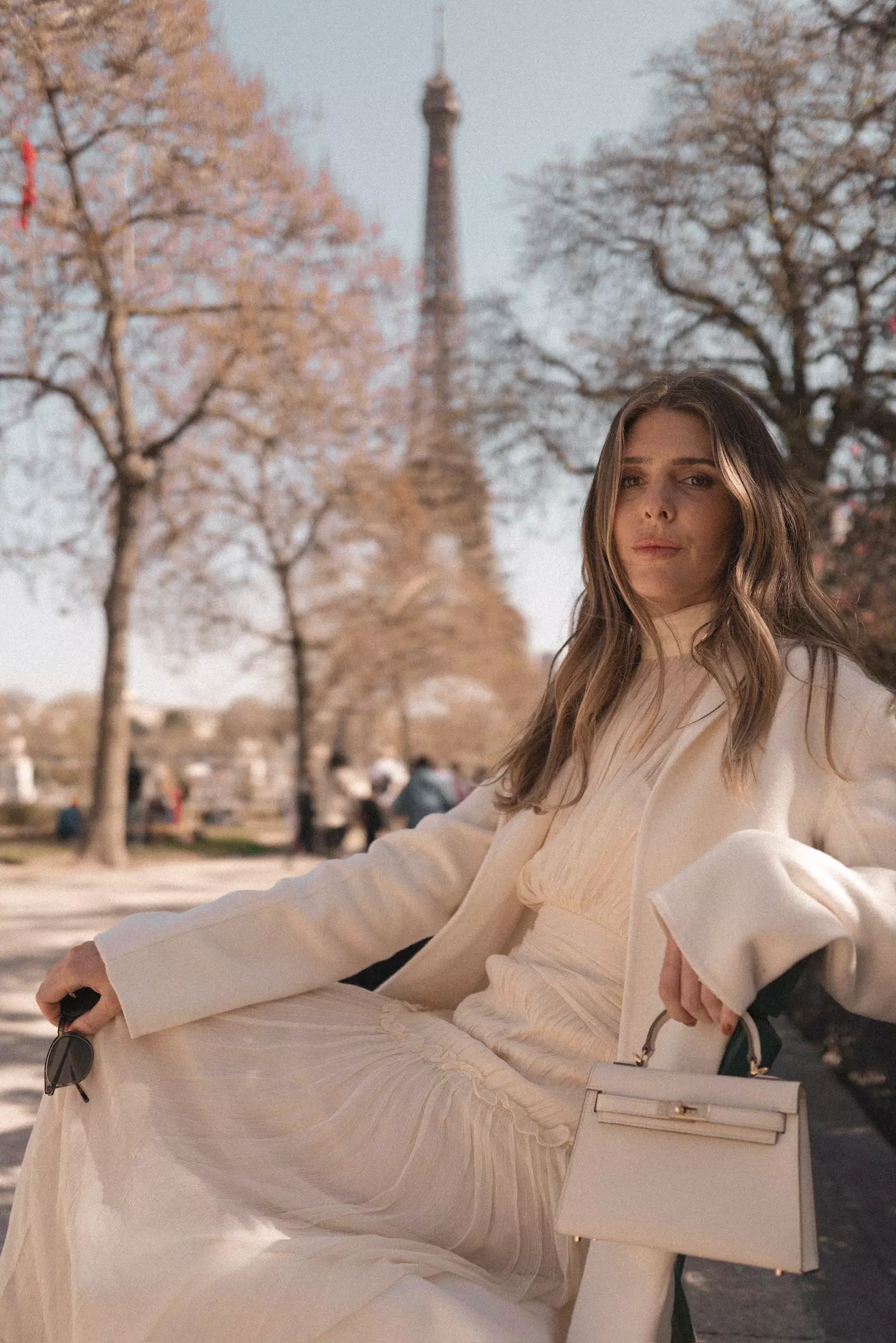 Close portrait of bride highlighting smooth complexion and softly styled bridal waves